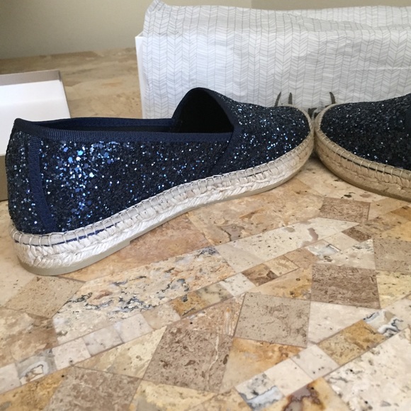 Vidorreta Sparkly Glitter Navy Espadrilles Size 8 - Picture 4 of 8